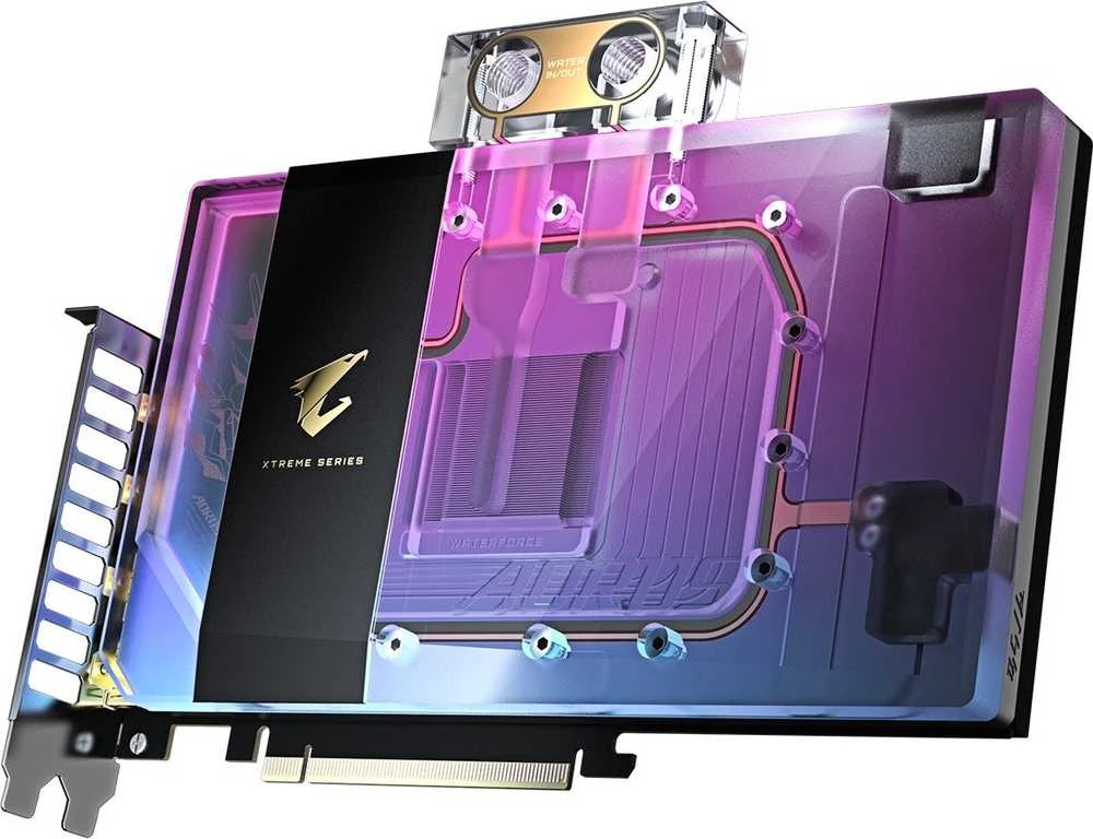 GIGABYTE AORUS GeForce RTX 5090 XTREME WATERFORCE WB 32G Grafikos plokštė - 32GB GDDR7