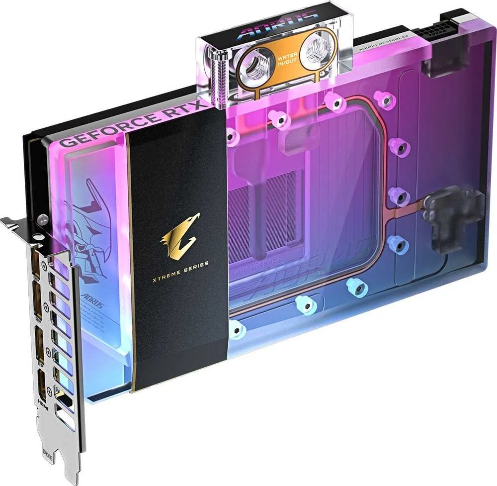 GIGABYTE AORUS GeForce RTX 5090 XTREME WATERFORCE WB 32G Grafikos plokštė - 32GB GDDR7