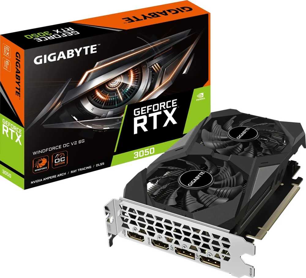 „Gigabyte GeForce RTX 3050 WindForce 6GB OC V2“ vaizdo plokštė