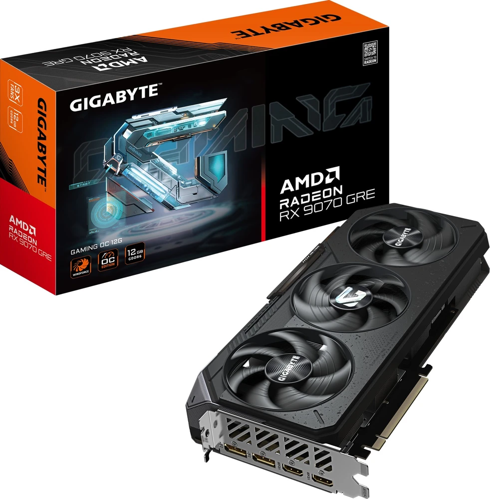 Vaizdo plokštė GIGABYTE Radeon RX 9070 GRE GAMING OC 12G AMD 12 GB GDDR6