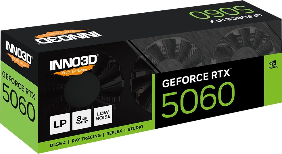 INNO3D GeForce RTX 5060 X3 žemo profilio vaizdo plokštė, 8192 MB GDDR7
