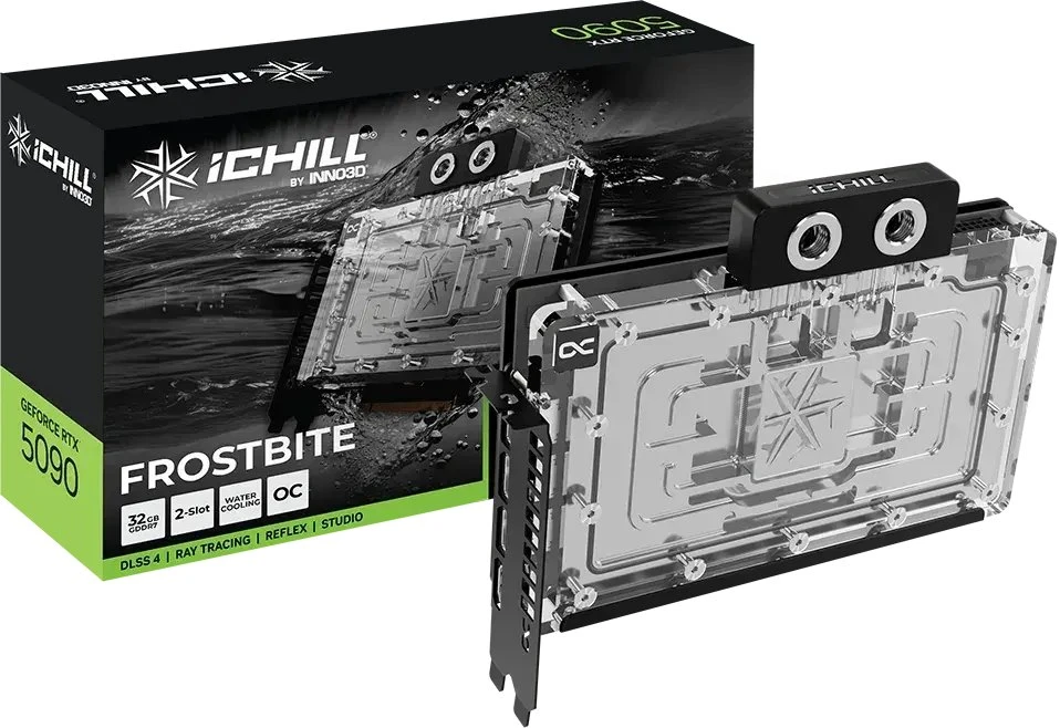 Vaizdo plokštė INNO3D iChill GeForce RTX 5090 FROSTBITE NVIDIA 32 GB GDDR7