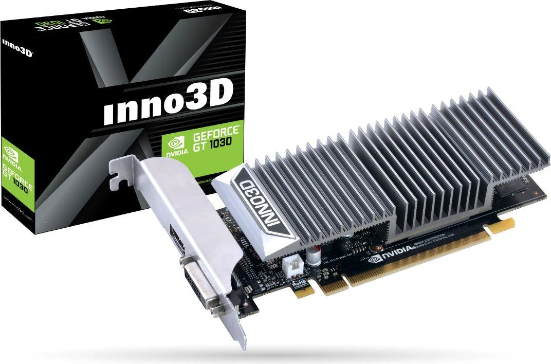 Vaizdo Plokštė - Inno3d N1030-1sdv-e5 Juoda NVIDIA Geforce GT 1030 2GB