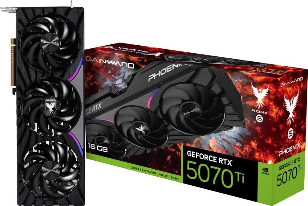 „Gainward GeForce RTX 5070 The Phoenix-S“ vaizdo plokštė, NVIDIA, 16 GB GDDR7