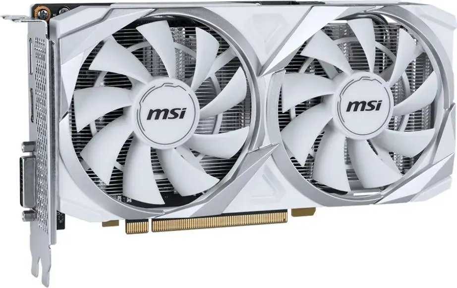 Vaizdo plokštė MSI NVIDIA GeForce RTX 3050, 8 GB, GDDR6, 128 bit, Balta