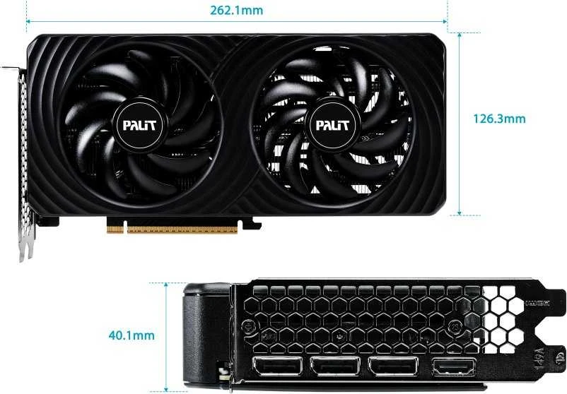 Palit GeForce RTX 5060 Ti Dual OC 8GB DLSS4 vaizdo plokštė