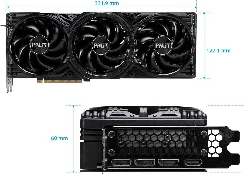 Vaizdo plokštė Palit GeForce RTX 5080 GamingPro NVIDIA 16 GB GDDR7