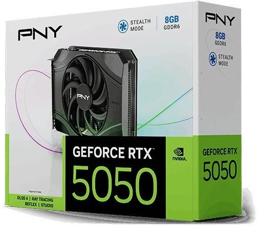 PNY Vaizdo plokštė GeForce RTX 5050 8GB 1F VCG50508SFXPB1