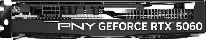 Vaizdo plokštė PNY GeForce RTX 5060 su dviem ventiliatoriais, 8 GB OC, DLSS 4
