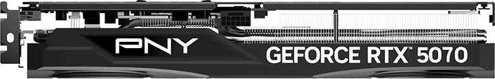 Vaizdo plokštė PNY GEFORCE RTX 5070 12GB su trimis ventiliatoriais