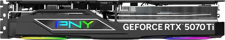 PNY GeForce RTX 5070 Ti EPIC-X RGB Overclocked Triple Fan Plus 16GB GDDR7 DLSS4 vaizdo plokštė (VCG5071T16TFXXPB1-O)
