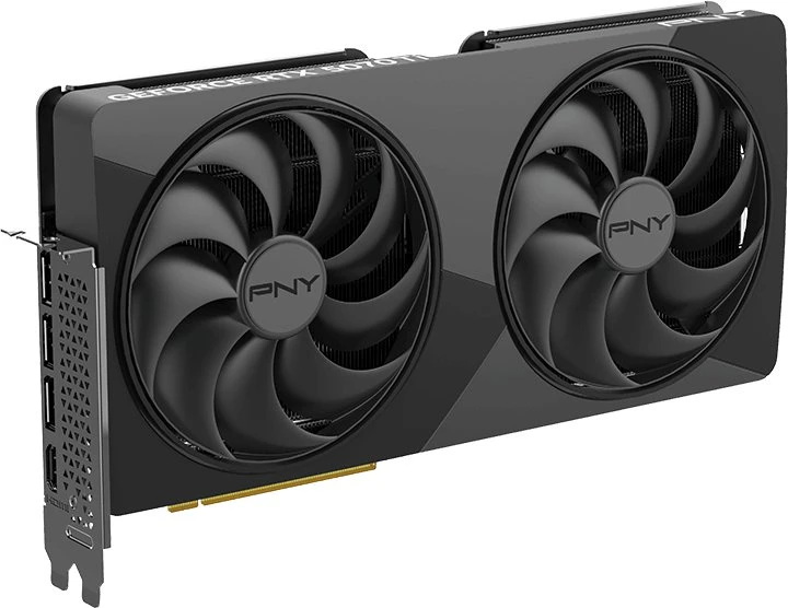 Vaizdo plokštė PNY GeForce RTX 5070 Ti Slim OC 12GB GDDR7 DLSS4 (VCG5070T16DFSXPB1-O)
