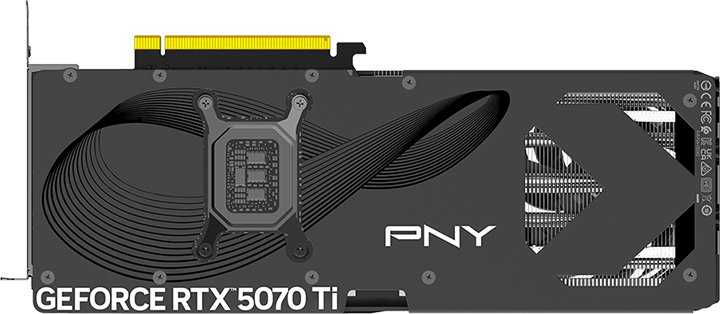 PNY GeForce RTX 5070 Ti trijų ventiliatorių 16 GB GDDR7 DLSS4 vaizdo plokštė (VCG5070T16TFXPB1)