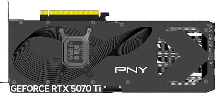 Vaizdo plokštė PNY GeForce RTX 5070 Ti su trimis ventiliatoriais, 16 GB, DLSS, 4 OC
