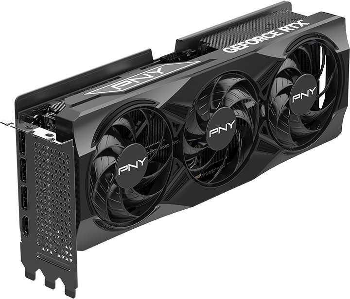 PNY GeForce RTX 5070 Ti trijų ventiliatorių 16 GB GDDR7 DLSS4 vaizdo plokštė (VCG5070T16TFXPB1)