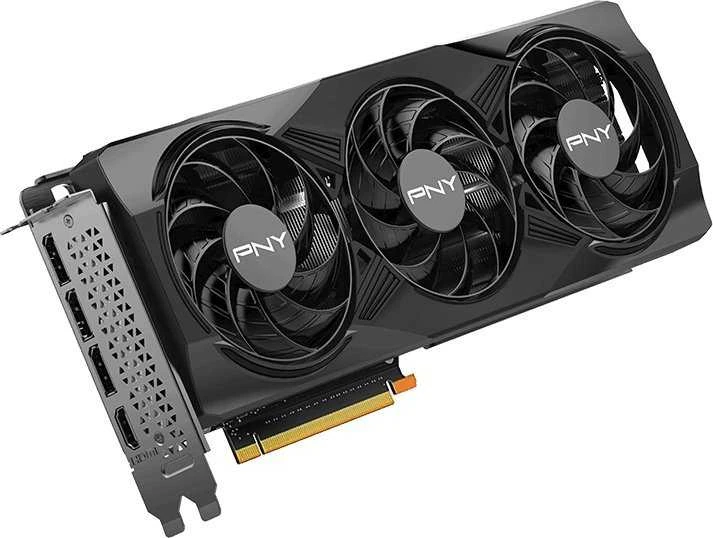 PNY „Cc7fc GeForce RTX 5070“ trijų ventiliatorių perkrauta 12 GB GDDR7 DLSS4 vaizdo plokštė (VCG507012TFXPB1-O)