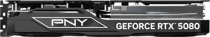 Vaizdo plokštė Pny Technologies PNY GeForce RTX 5080 įsijungęs trigubas ventiliatorius GPU NVIDIA 16 GB GDDR7