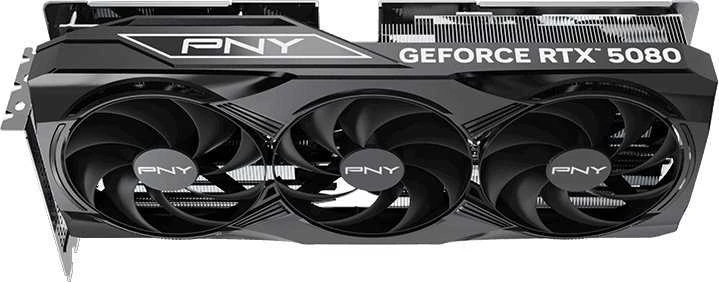 Vaizdo plokštė Pny Technologies PNY GeForce RTX 5080 įsijungęs trigubas ventiliatorius GPU NVIDIA 16 GB GDDR7
