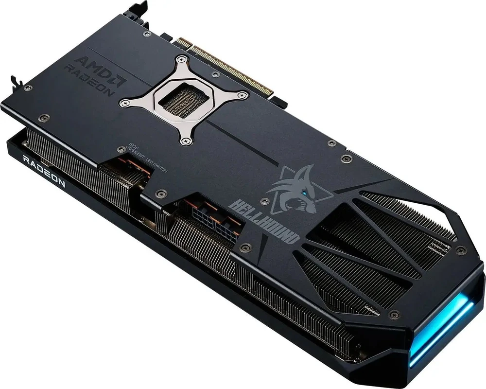 Vaizdo plokštė. PowerColor RX9070GRE Hellhound
