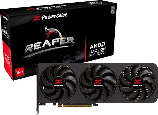 PowerColor Reaper AMD RX9070 16 GB GDDR6 vaizdo plokštė