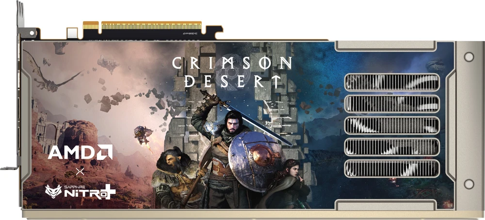 Vaizdo plokštė „Sapphire NITRO+ AMD Radeon RX 9070 XT OC Crimson Desert Edition“ 16 GB GDDR6 atminties atmintis
