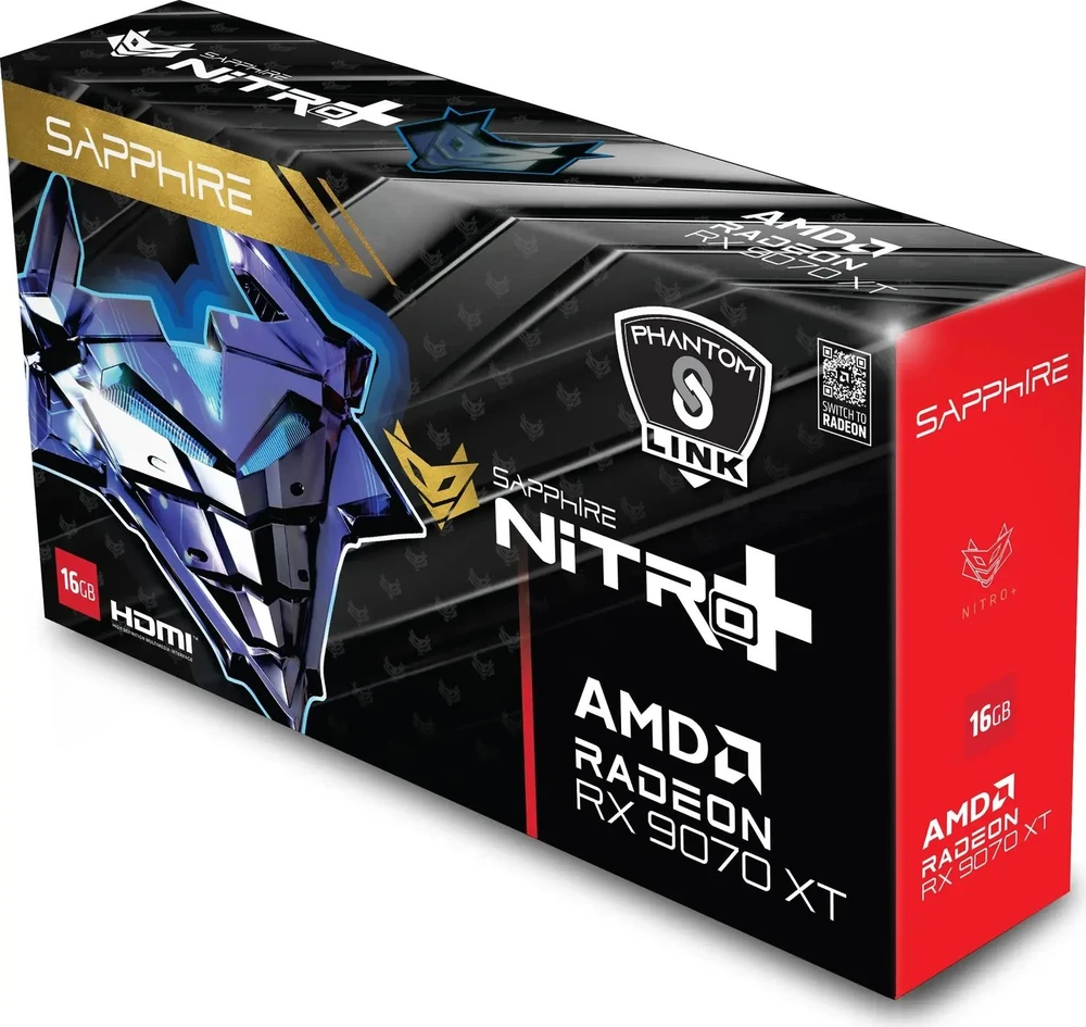 Vaizdo plokštė Sapphire Nitro+ Radeon RX 9070 XT PhantomLink 16GB GDDR6 (11348-08-20G)