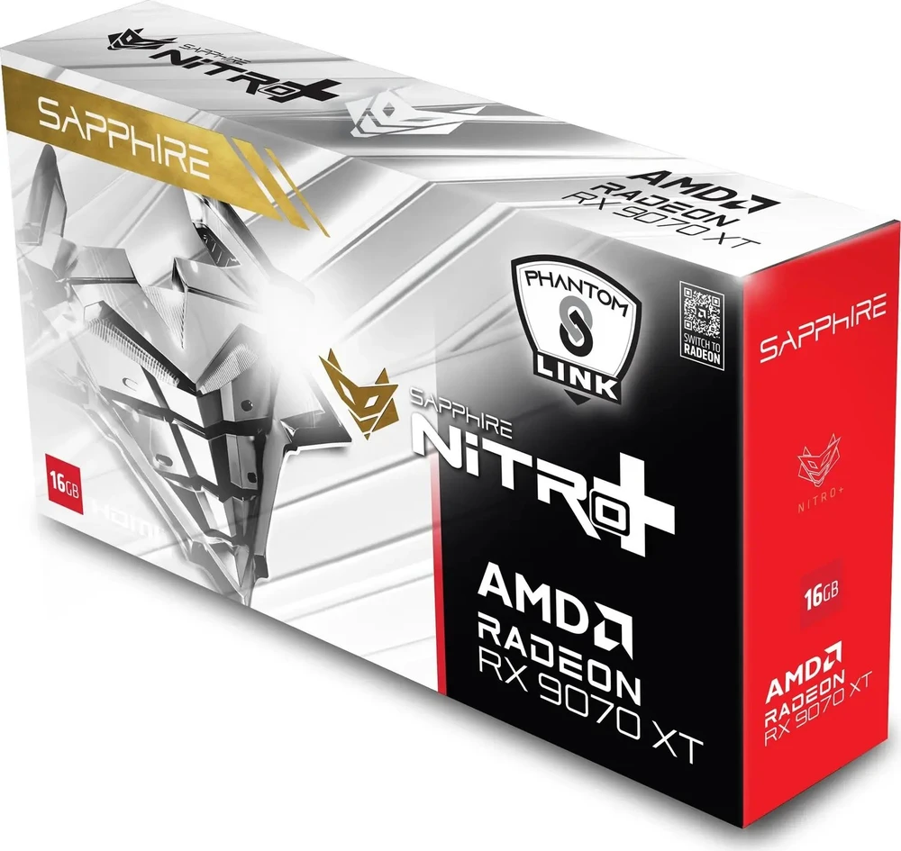 Vaizdo plokštė Sapphire Nitro+ Radeon RX 9070 XT PhantomLink Polar Edition 16GB GDDR6 (11348-09-20G)