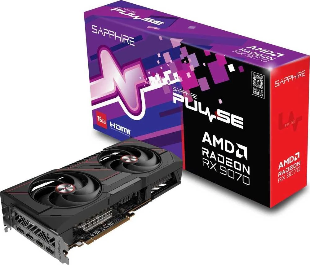 Vaizdo plokštė Sapphire PULSE AMD Radeon™ RX 9070 GPU