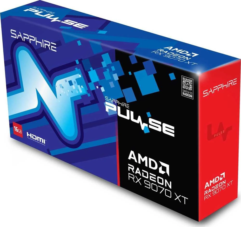 Sapphire PULSE Radeon RX 9070 XT AMD 16 GB GDDR6