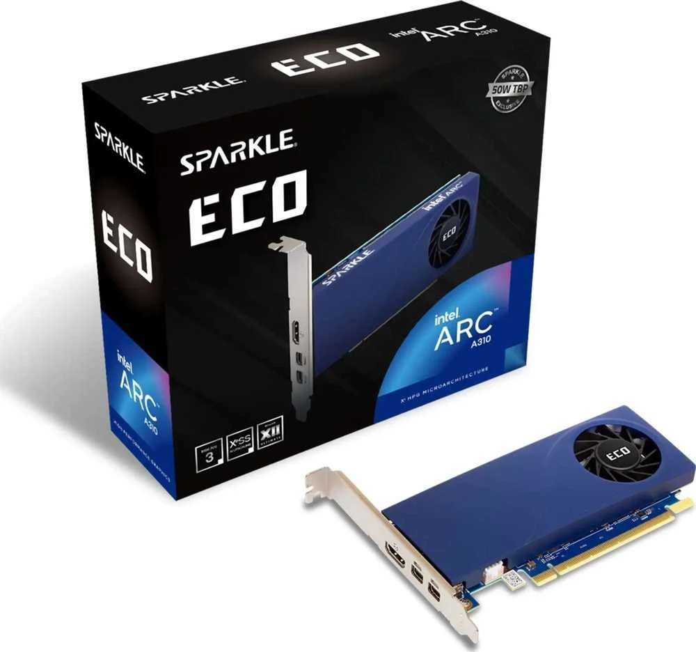 Vaizdo plokštė SPARKLE Intel ARC A310 4GB ECO GDDR6
