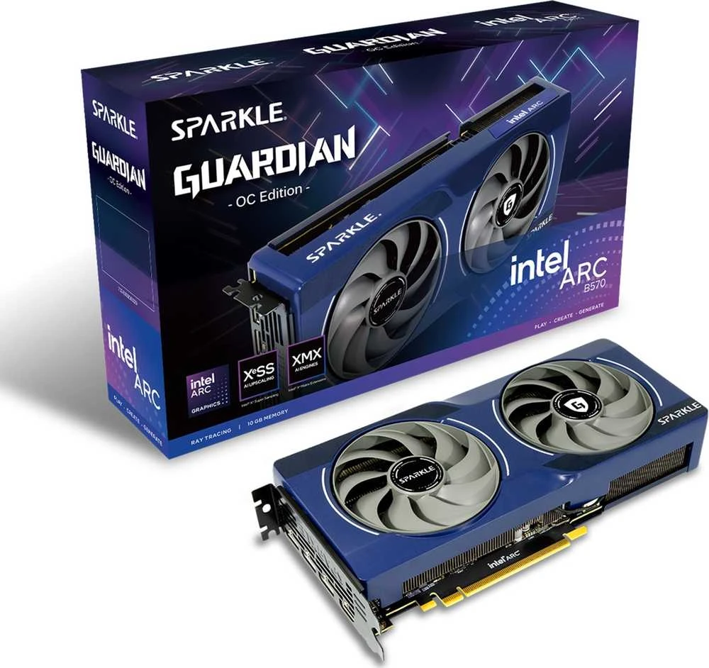 Vaizdo plokštė „Sparkle Technology Intel Arc B570 GUARDIAN OC“ 10 GB GDDR6