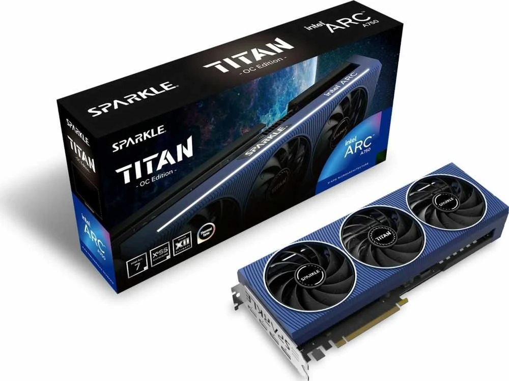 Sparkle Intel Arc A750 TITAN OC Edition 8 GB GDDR6 vaizdo plokštė