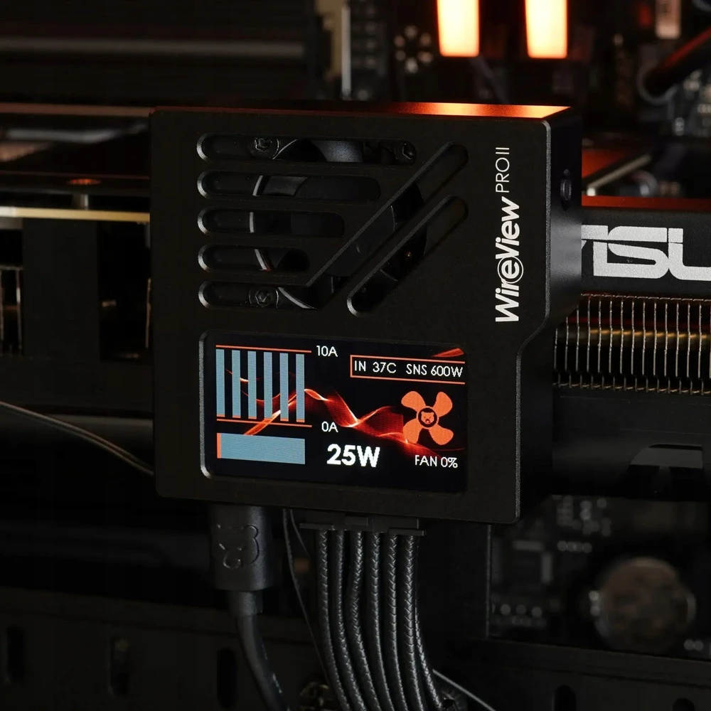 „Thermal Grizzly WireView Pro II“ GPU stebėjimo įrenginys – atvirkštinė versija