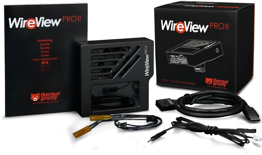 „Thermal Grizzly WireView Pro II“ GPU stebėjimo įrenginys – atvirkštinė versija