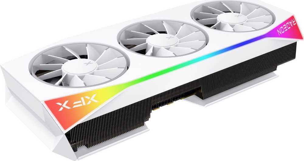 Vaizdo plokštė XFX „Mercury AMD Radeon RX 9070XT OC Baltas Magnetic Air Edition“ su RGB 16 GB GDDR6, HDMI 3xDP, AMD RDNA 4