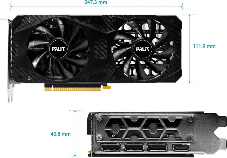 Vaizdo plokštė XPE Palit GeForce RTX 3060 Infinity 2 OC NVIDIA 12 GB GDDR6