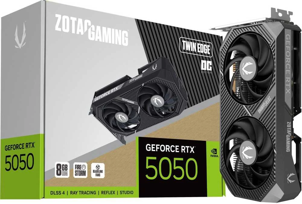 Zotac žaidimų vaizdo plokštė GeForce RTX 5050 Twin Edge OC NVIDIA 8 GB GDDR6