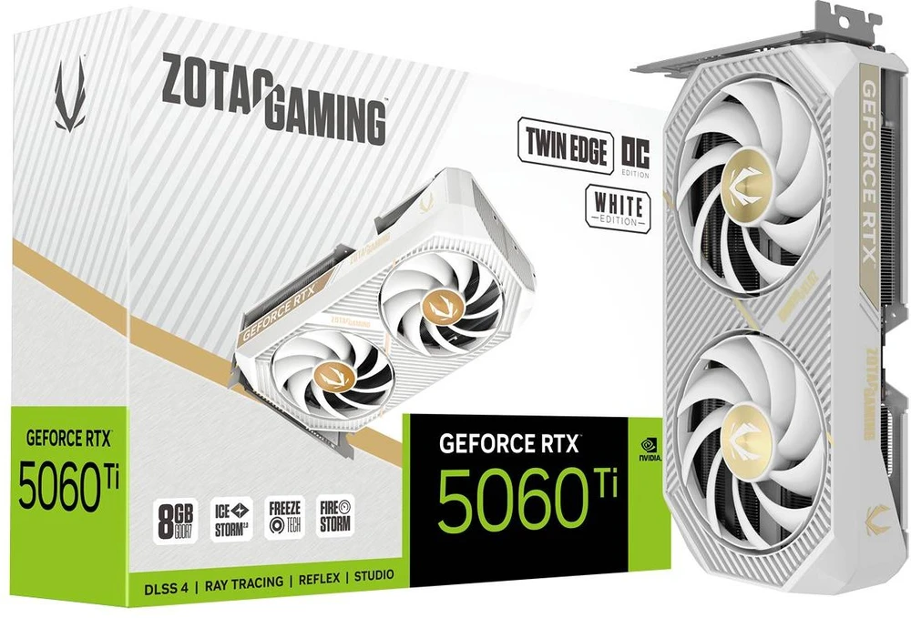 Zotac žaidimų vaizdo plokštė GeForce RTX 5060 Ti Twin Edge OC NVIDIA 8 GB GDDR7