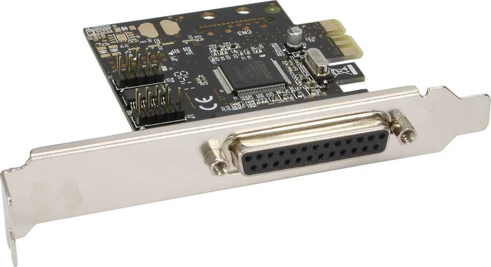 InLine valdiklis PCIe x1 – lygiagretusis prievadas LPT + 2x RS-232 (76624C)