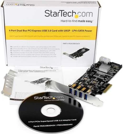 Kontroler StarTech PCIe 2.0 x4 - 4x USB 3.0 (PEXUSB3S42V)