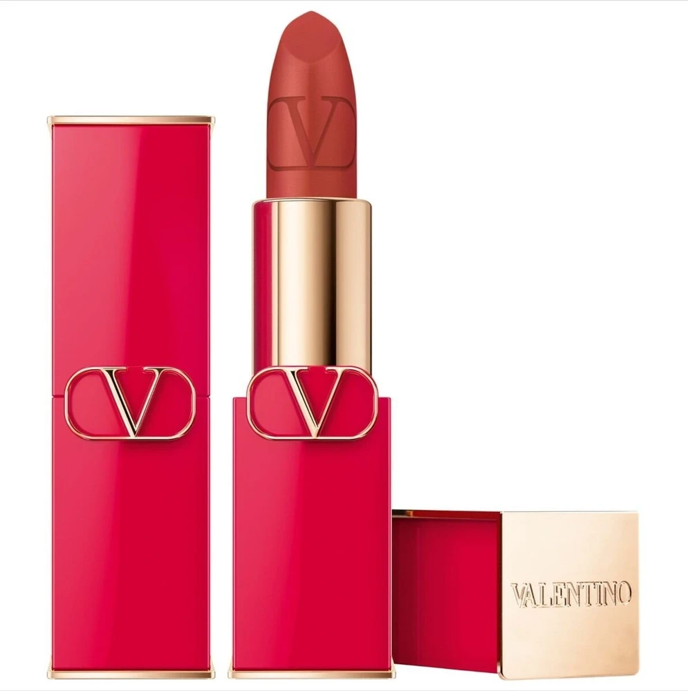 Valentino Rosso Matte Kreminis Lipstick 123R Papildomas 3.5 g