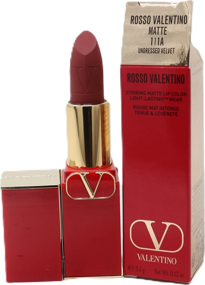 Valentino Rosso Matte Kreminis Lipstick 111A Papildomas 3.5 g
