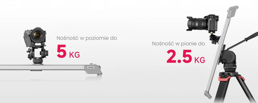 Kameros stovas - Zeapon Evo D60 Motorizuotas, 440 mm Kelias, 5kg Apkrova