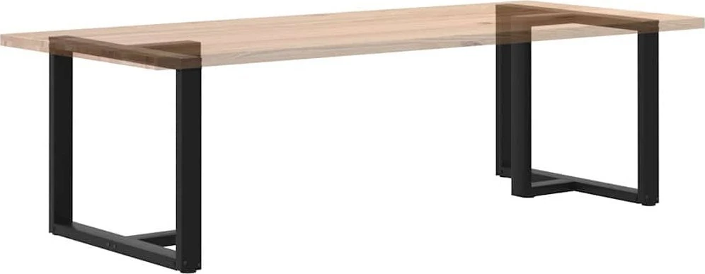 Valgomojo stalo kojelės, 2 vnt., juodos, 90x35x(72-73) cm, plienas