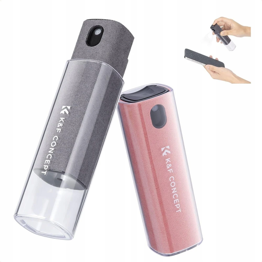 Valiklis Kf 2 skysčio purškiklių (10 ml) rinkinys monitoriaus ekrano optikos valymo šluostėms / Kf08.077