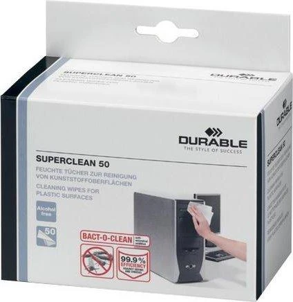 Valiklis Durable Superclean servetėlės nasączone 50 vnt.
