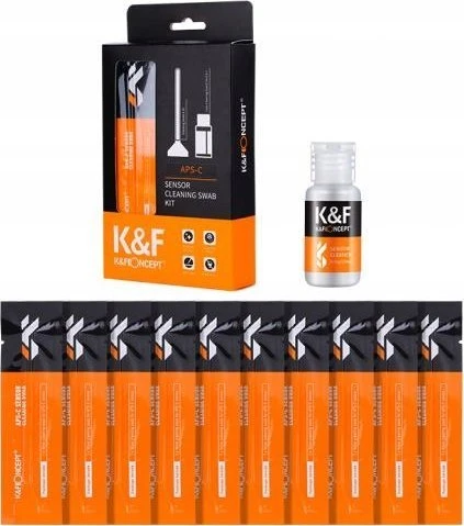 Valiklis Kf Matrix valymo rinkinys Aps-c matricoms K&f Concept LIQUID + 10x mentelė / Sku.1616