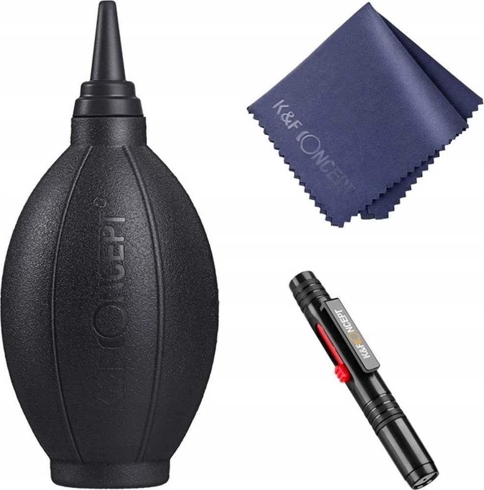 Valiklis Kf valymo rinkinys optikai / fotoaparatas / vaizdo kamera / 3in1 K&f koncepcija / Sku.1694