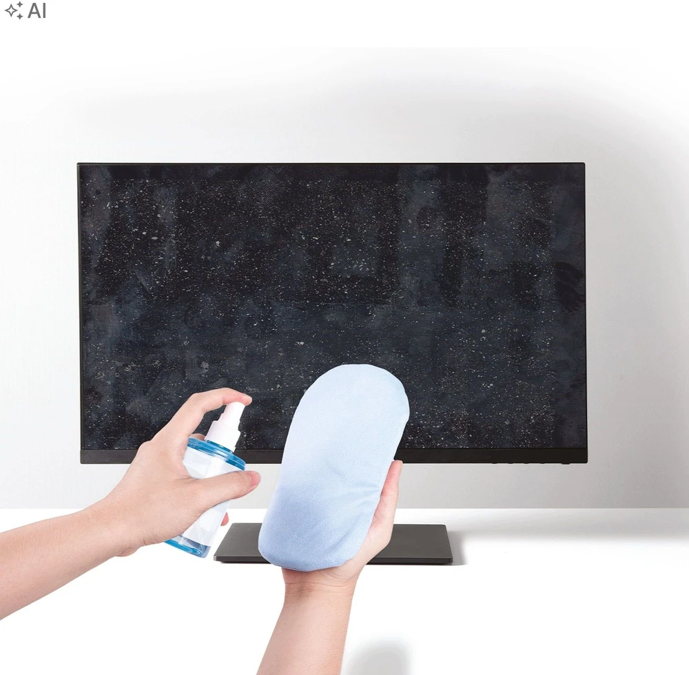 Valiklis TnB Skysčio ekranams valyti TV LCD PC monitorių 200ml + pirštinė rinkinys 2in1 / Tvclean (SB12250)