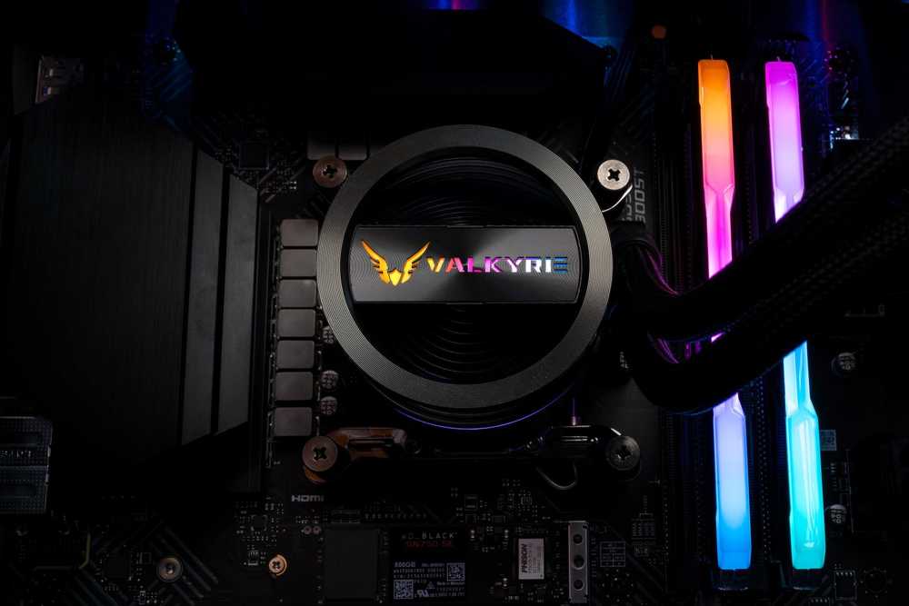 Procesoriaus Aušintuvas - Valkyrie Dragonfang 360 ARGB Juodas